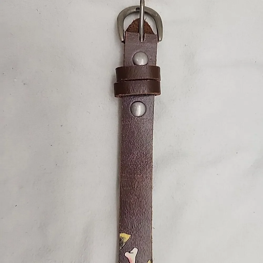 Belt Womens Ed Hardy Geisha Stones Leather M 42.5